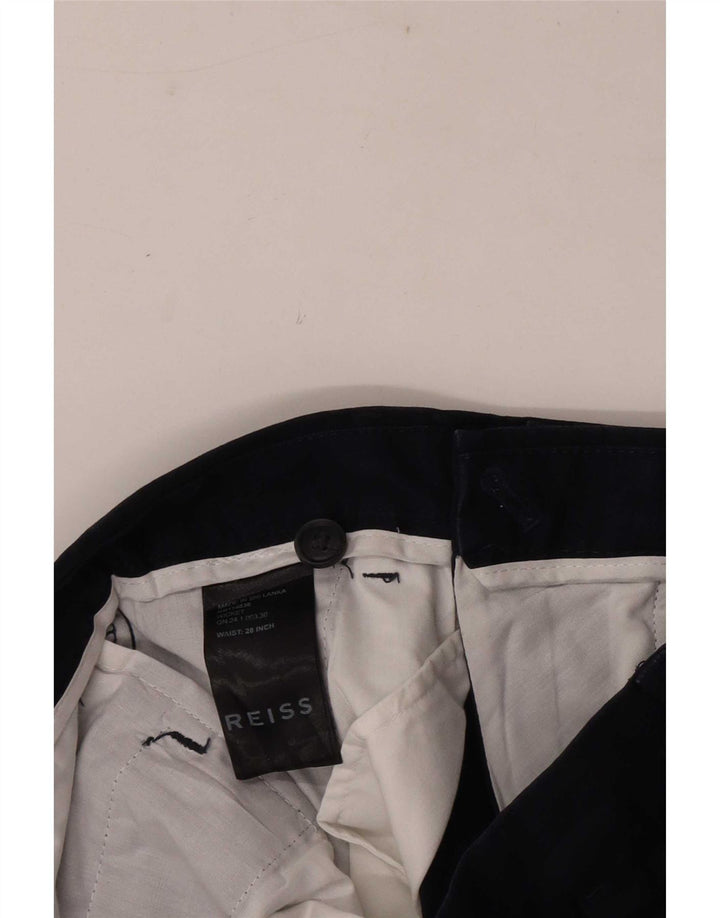 Pantaloni scurti chino pentru bărbați Reiss W28, bumbac, albastru bleumarin