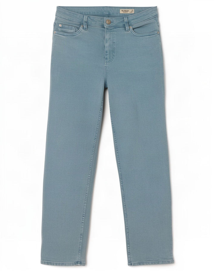 Blugi drepti pentru femei Marks & Spencer UK 12 Medium W30 L27 Turcoaz