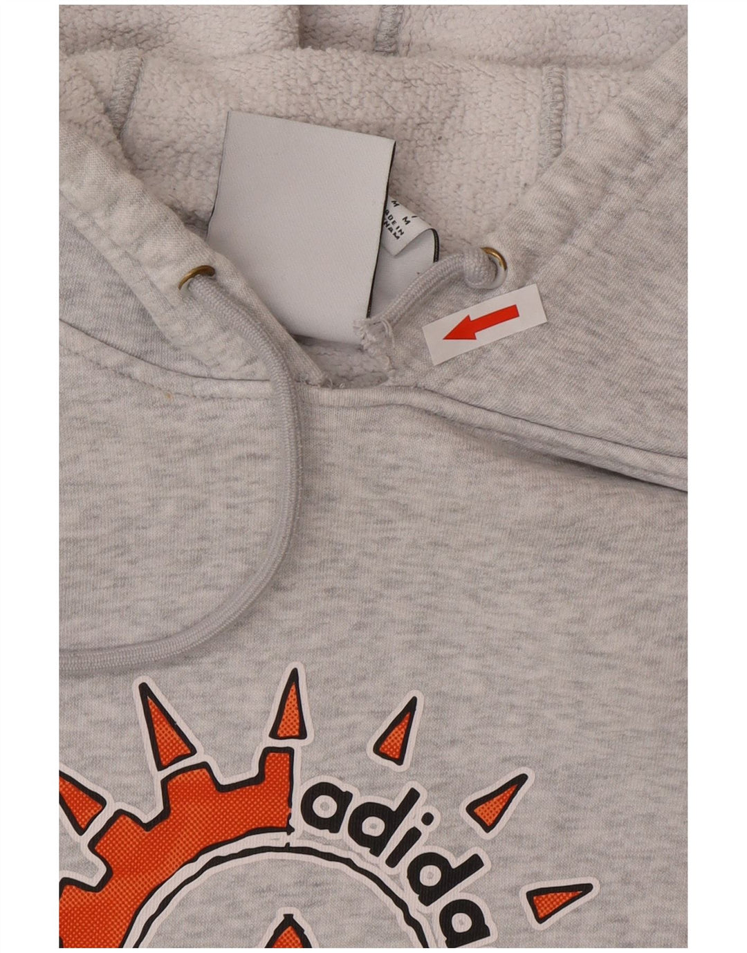 Hanocă grafică Adidas pentru bărbați, bumbac, gri mediu