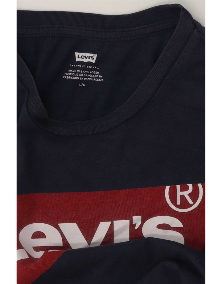 Tricou grafic pentru bărbați Levi's Top mare bleumarin