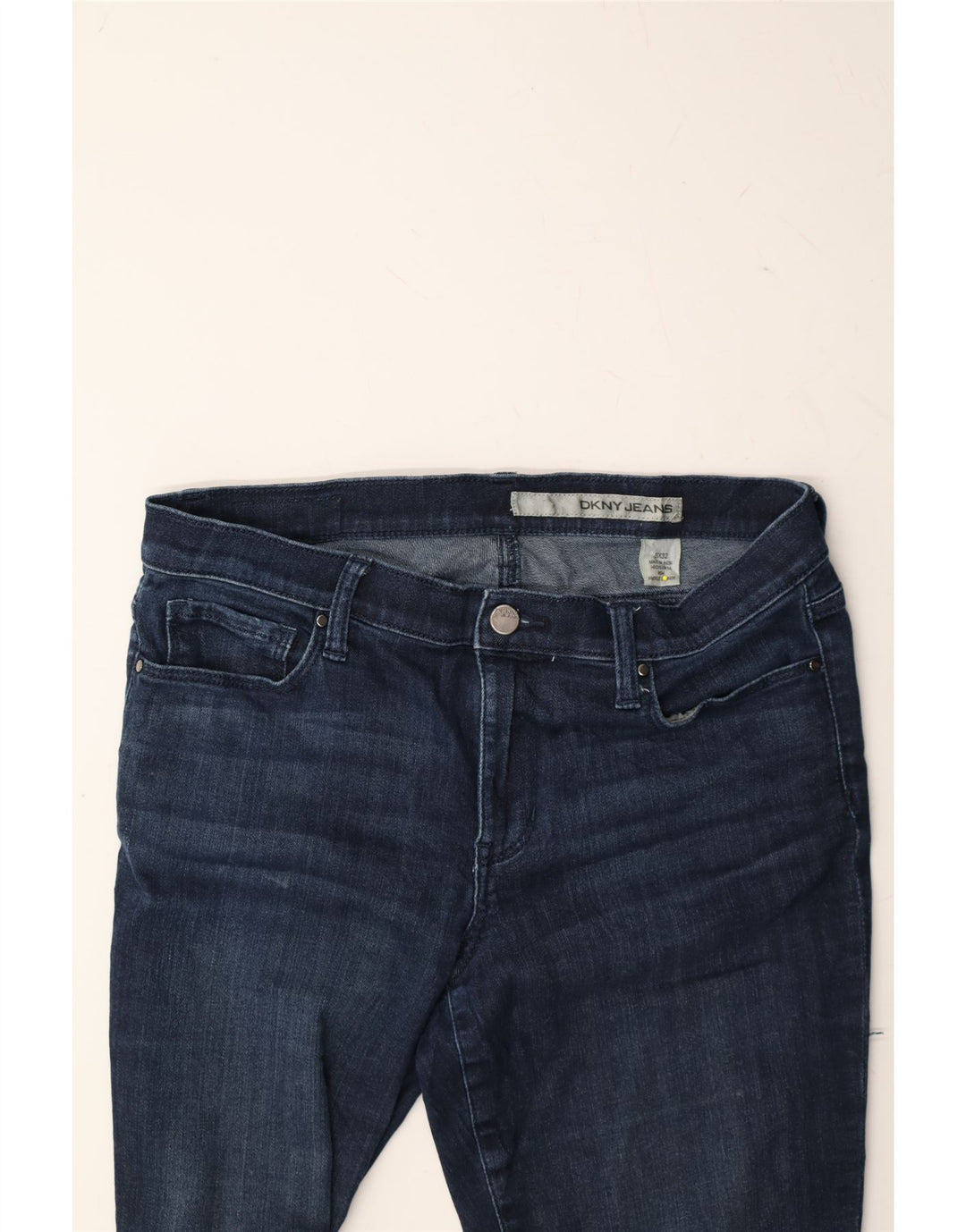 DKNY Womens Slim Jeans US 8 Medium W32 L32 Blue Cotton Vintage Dkny and Second-Hand Dkny from Messina Hembry 