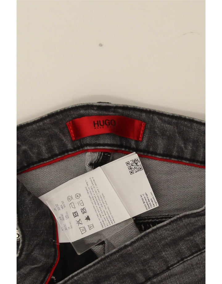 Blugi slim pentru bărbați Hugo Boss W30 L32 bumbac gri