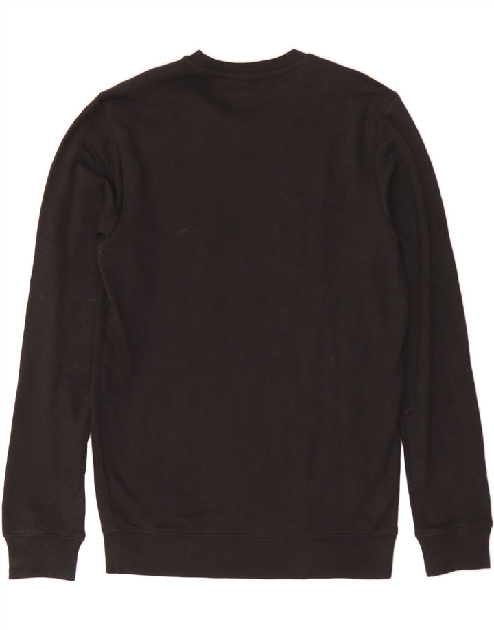 ADIDAS Mens Graphic Sweatshirt Jumper Medium Black Cotton Vintage Adidas and Second-Hand Adidas from Messina Hembry 