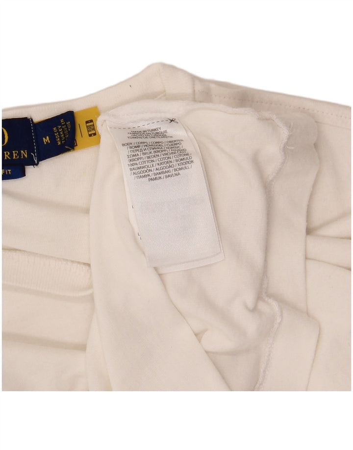 Tricou grafic pentru bărbați POLO RALPH LAUREN Top din bumbac alb mediu