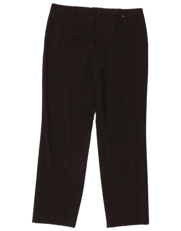 Hugo Boss Womens Straight Suit Trousers W34 L30 Black