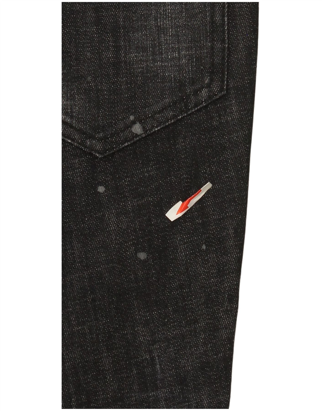 Dsquared2 Blugi drepti pentru femei IT 44 Medium W30 L26 Bumbac negru
