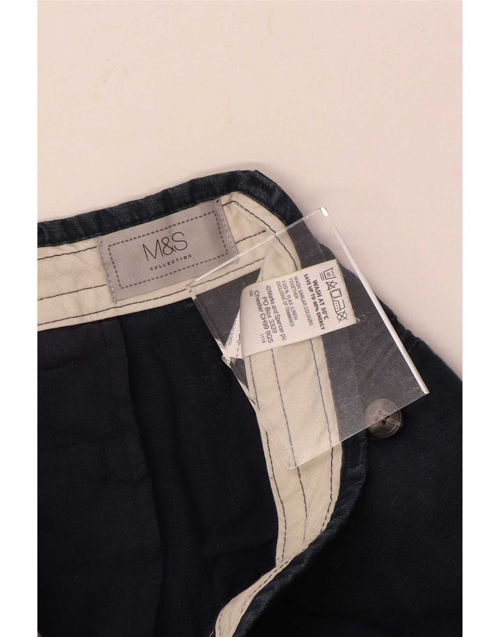 Pantaloni scurți chino pentru bărbați Marks & Spencer W30, in albastru marin mediu