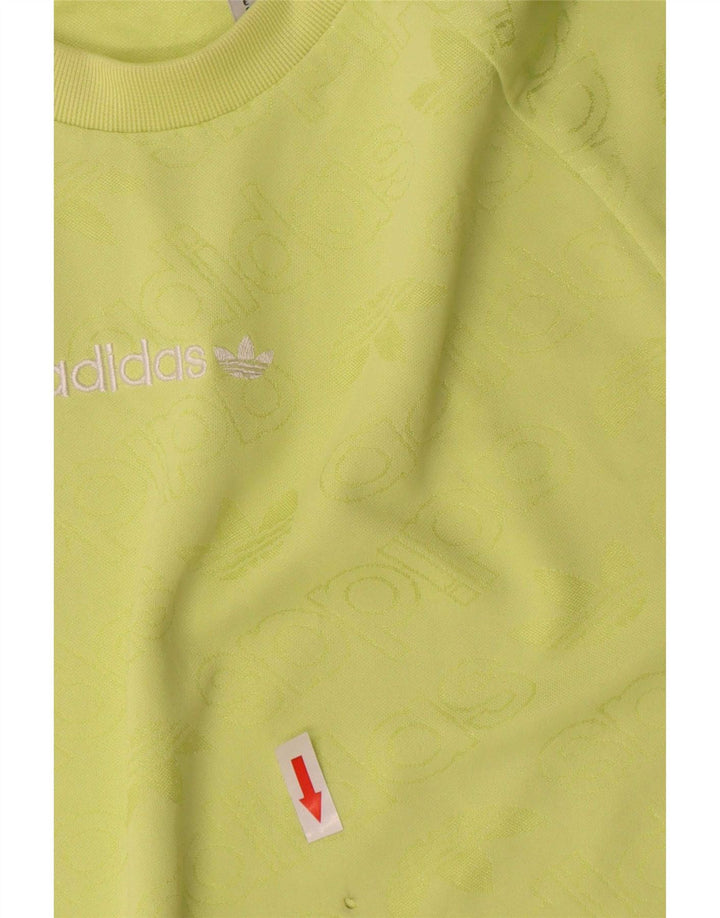 Tricou grafic pentru bărbați Adidas Top mic, verde, poliester