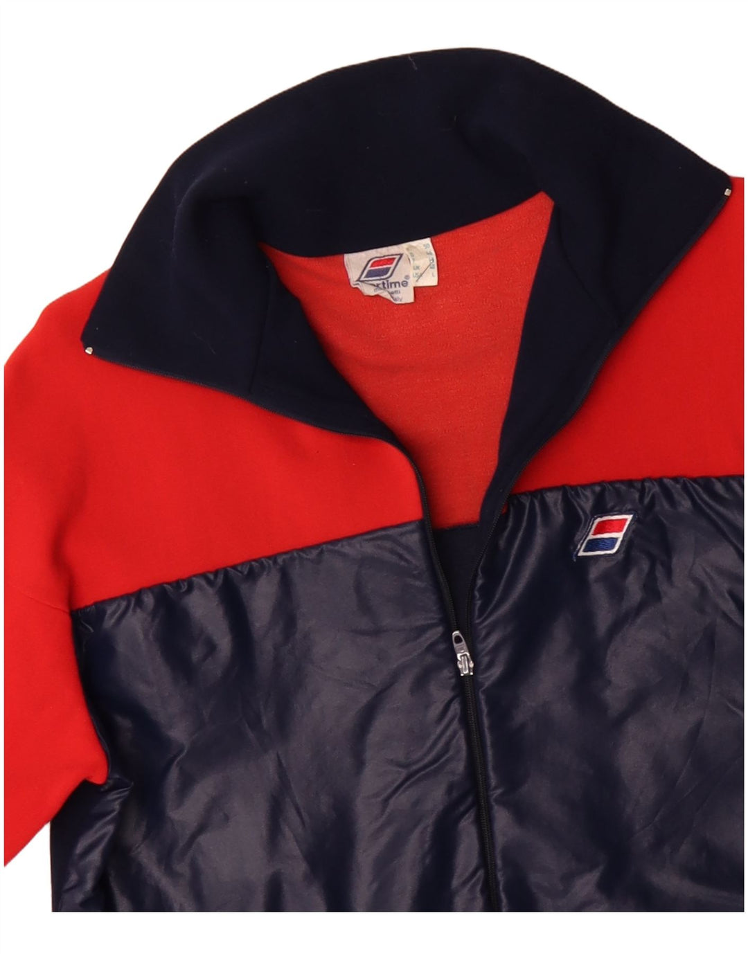 Jachetă de trening pentru bărbați VINTAGE UK 40, roșu mediu, poliamidă color bloc