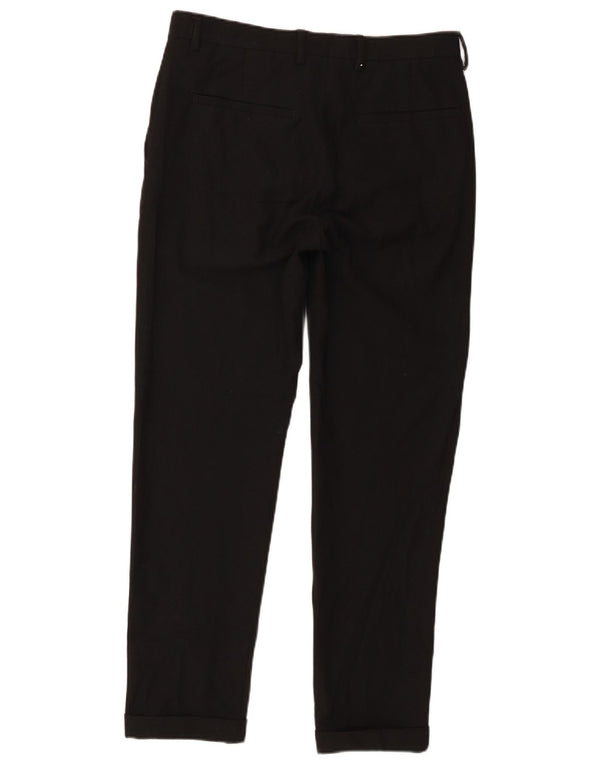 Pantaloni capri drepti pentru bărbați Zara EU 38 Mici L30 L20 Negri