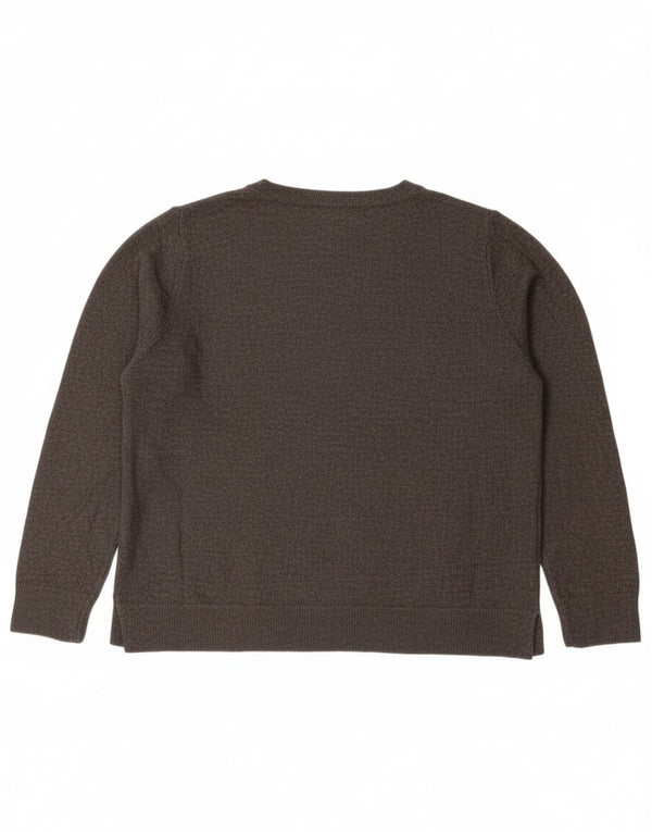 Pulover pentru femei Marks & Spencer cu decolteu rotund UK 18 XL gri acrilic