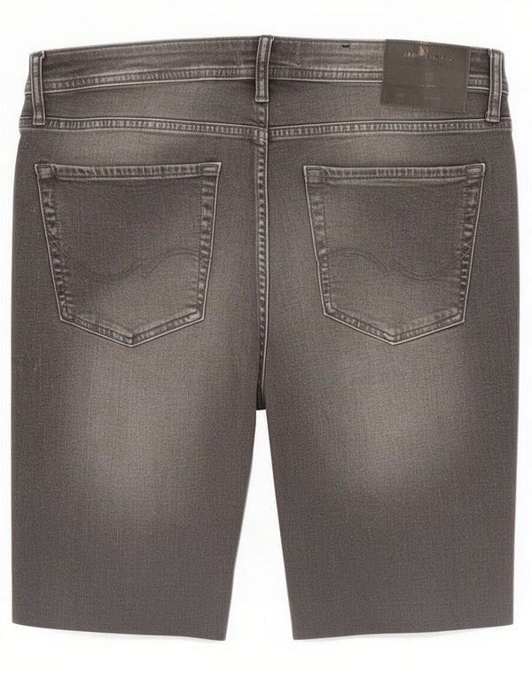 Jack & Jones Pantaloni scurți pentru bărbați Liam Skinny Denim Medium W33 Bumbac gri