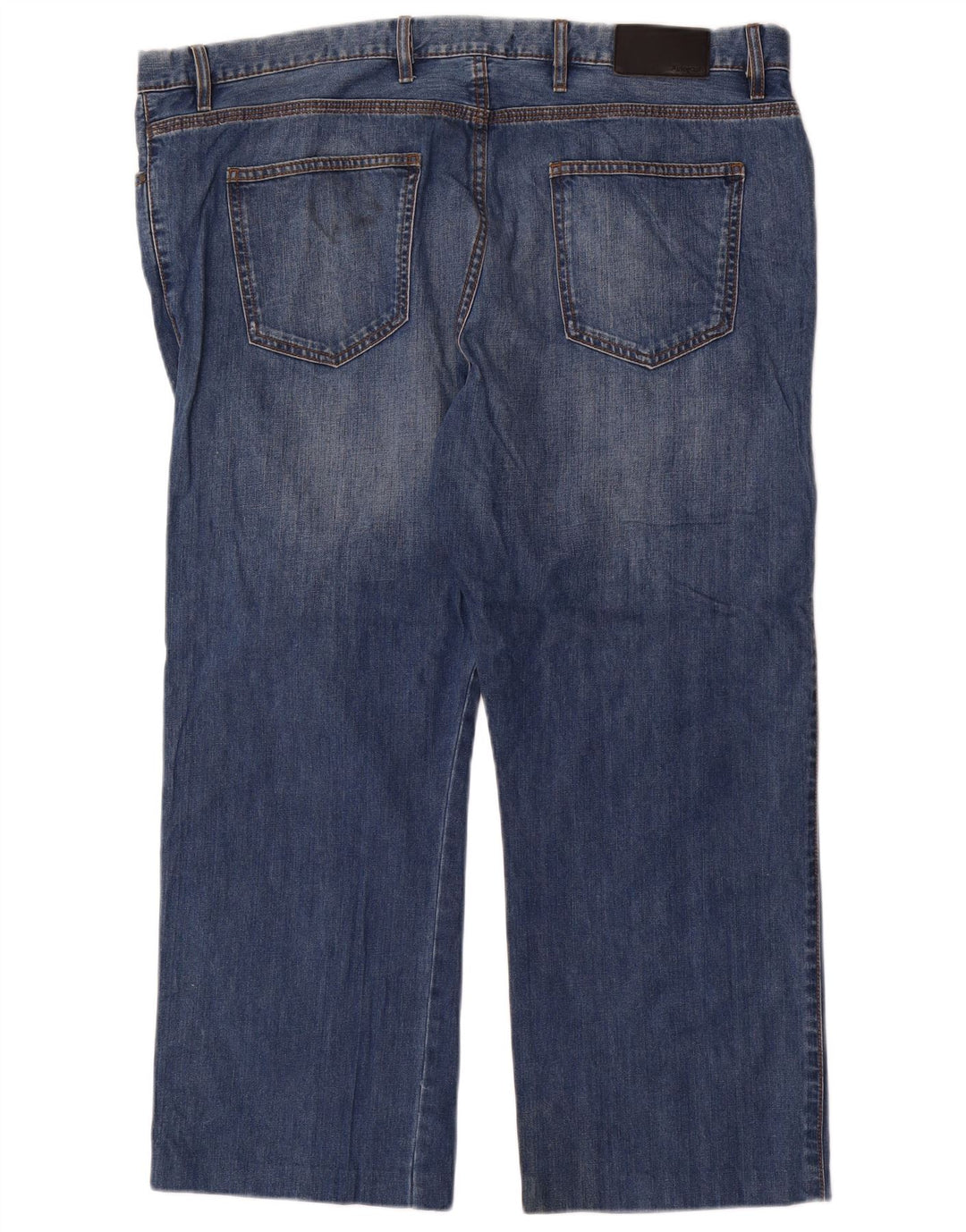 Blugi drepti pentru bărbați Marks & Spencer Autograph W42 L27 Bumbac albastru