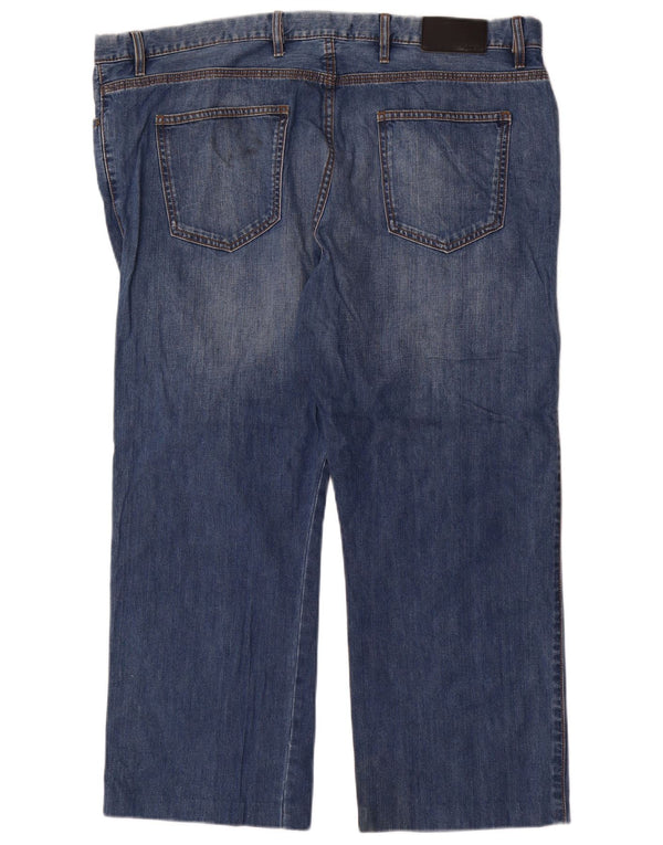 Blugi drepti pentru bărbați Marks & Spencer Autograph W42 L27 Bumbac albastru