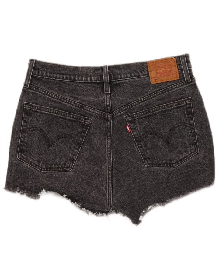 Pantaloni scurți Levi's 501 Denim W28 Medium Black Bumbac