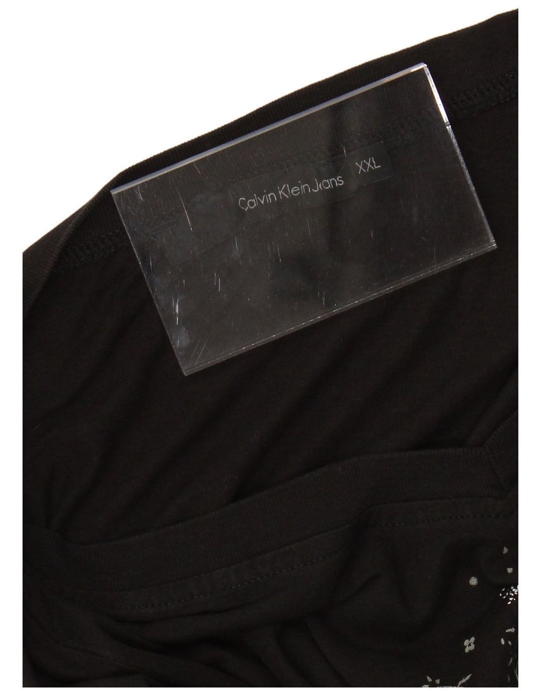 CALVIN KLEIN JEANS Tricou cu grafic pentru femei Top UK 20 2XL Negru