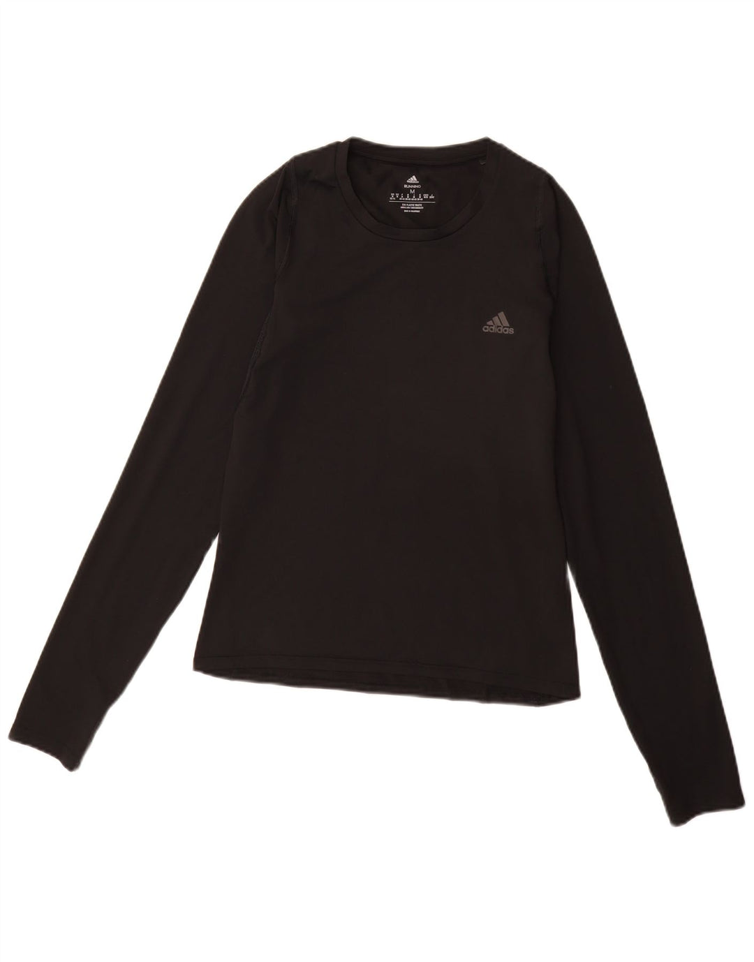 ADIDAS Aeroready Graphic Top cu mânecă lungă pentru femei UK 12/14 Medium Black
