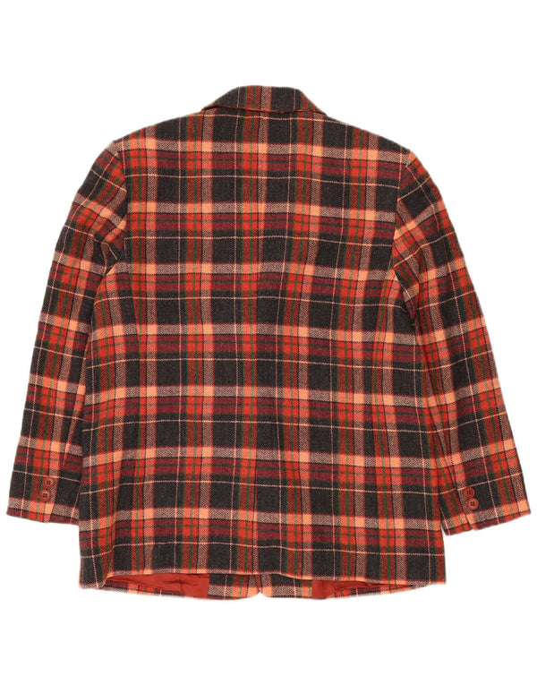 Jachetă pentru femei VINTAGE cu 2 nasturi IT 47, mare, multicoloră