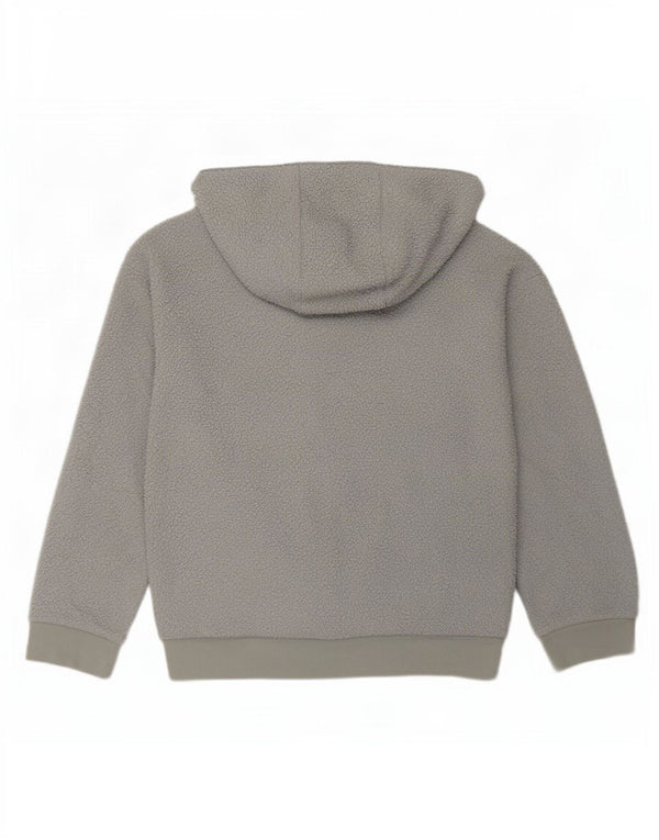 Jachetă fleece cu glugă Nike pentru băieți 11-12 ani, gri mediu, poliester