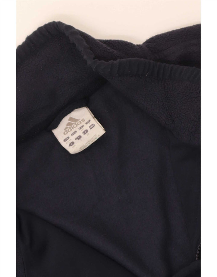 Jachetă fleece pentru bărbați Adidas UK 42/44 Poliester mare bleumarin