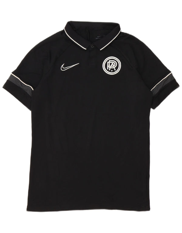 Nike Mens Pro Direct Academy Graphic Polo Shirt Medium Black Colourblock