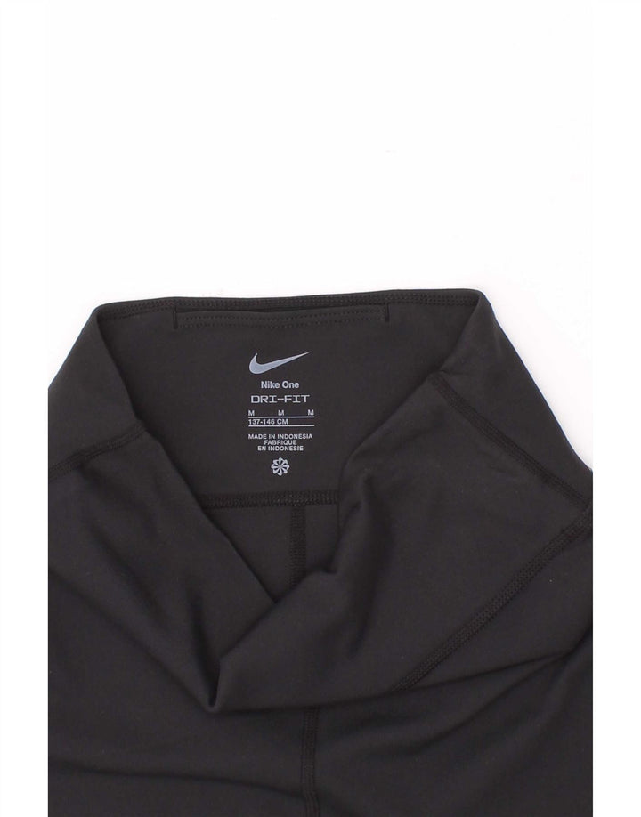 Pantaloni scurți sport Nike pentru fete Dri Fit 10-11 ani Poliester negru mediu