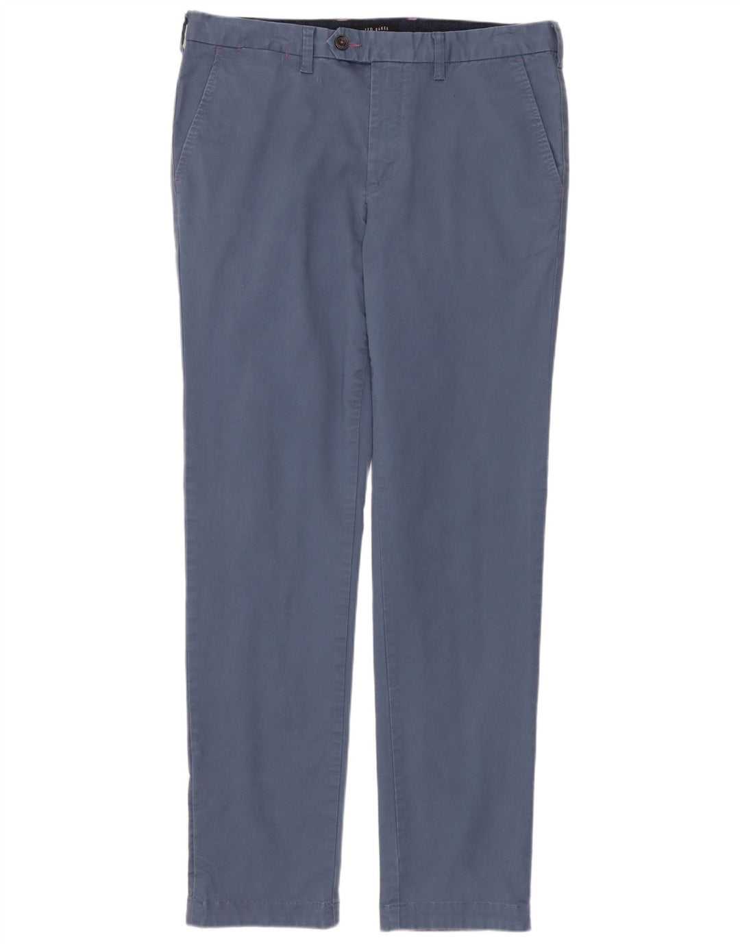 TED BAKER Pantaloni drepți pentru bărbați L32 L32 Bumbac albastru