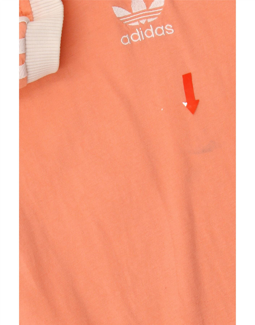 ADIDAS Womens T-Shirt Top UK 8 Small  Orange Vintage Adidas and Second-Hand Adidas from Messina Hembry 