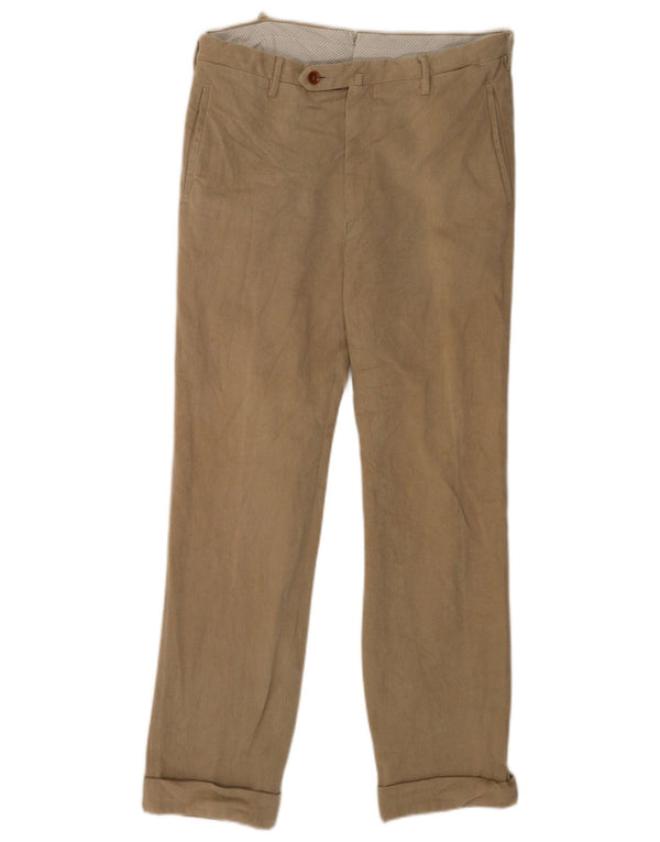 Pantaloni chino drepți vintage pentru bărbați L30 L29 bumbac bej