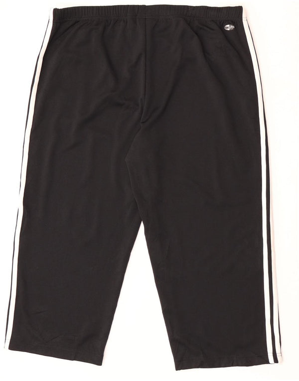 Pantaloni de trening Adidas Climalite Capri pentru femei UK 18 XL Poliester negru