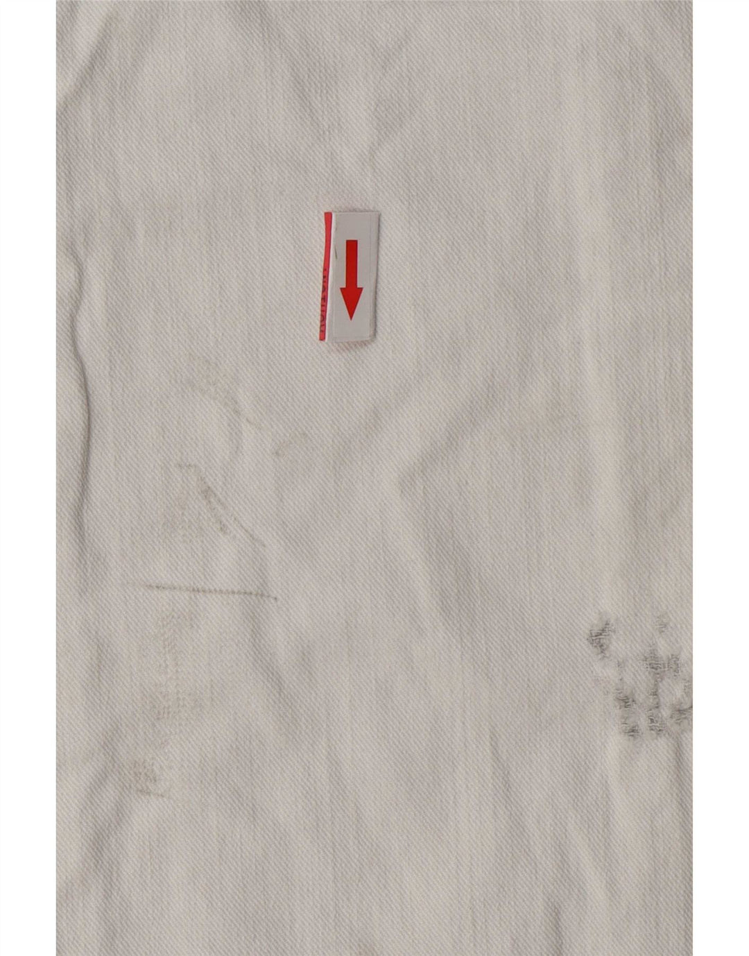 Blugi drepți distressed vintage pentru femei W26 L33 alb