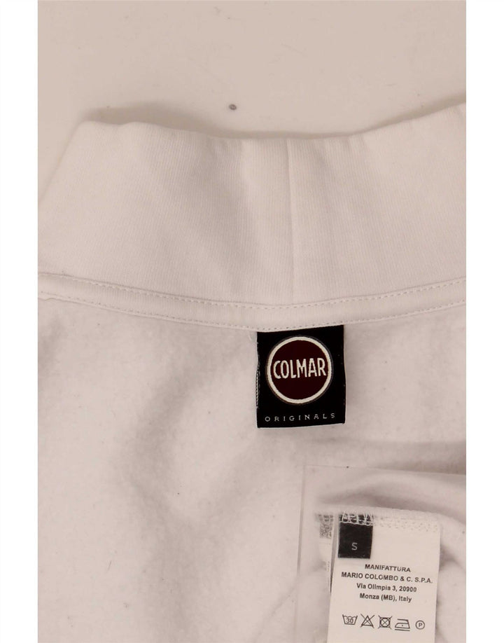 Pulover Colmar pentru femei supradimensionat, UK 10, bumbac alb mic
