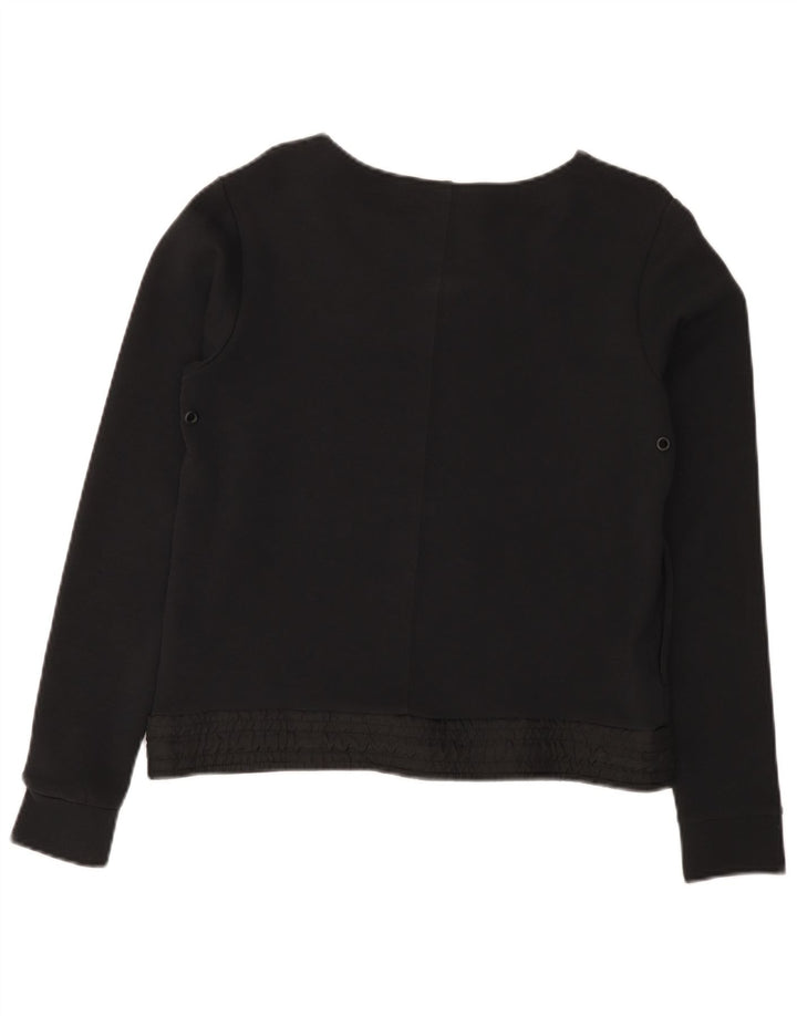 Pulover Nike Crop pentru femei UK 10 Bumbac negru mic