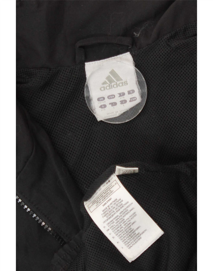 Jachetă de trening pentru bărbați Adidas UK 38/40 Poliester mediu negru