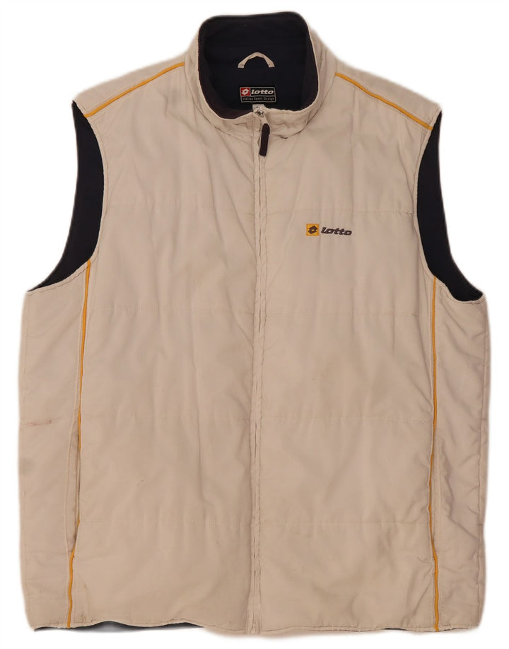 Gilet căptușit pentru bărbați Lotto UK 38 Medium Beige