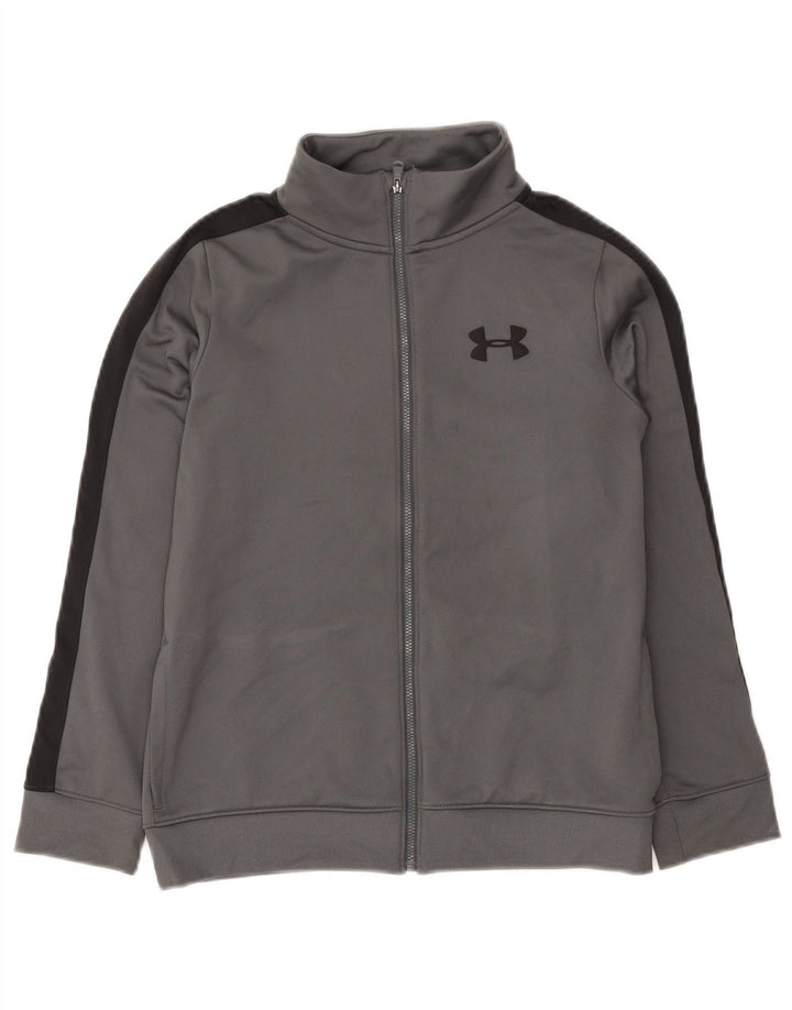 Jachetă de trening pentru băieți Under Armour 9-10 ani, gri mediu, color block