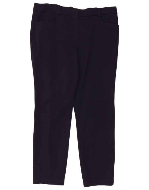 Luisa Spagnoli Pantaloni casual subțiri pentru femei IT 46 Large W34 L26 Bleumarin