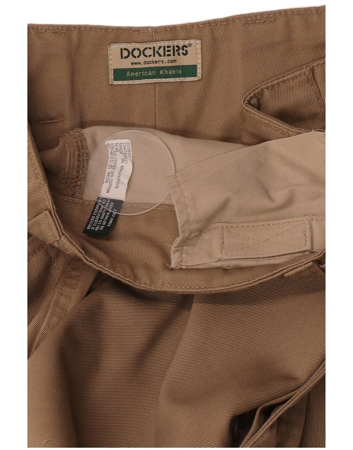 Pantaloni cargo drepti pentru bărbați Dockers Khakis L34 L34 poliester bej
