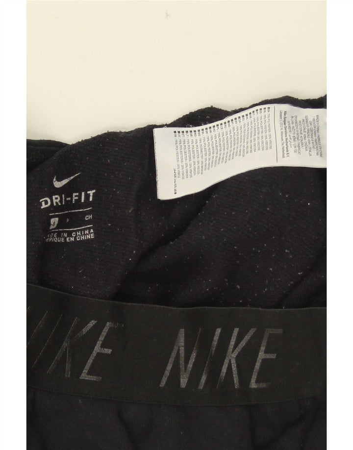 Pantaloni de trening Nike Dri Fit Graphic pentru femei UK 10 Poliester negru mic