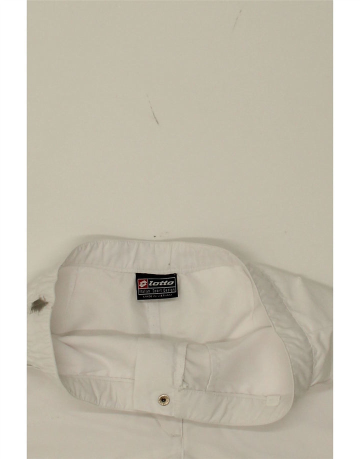 LOTTO Womens Sport Shorts W28 Medium White Vintage Lotto and Second-Hand Lotto from Messina Hembry 