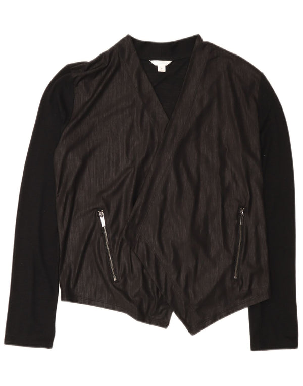 Pulover cardigan Calvin Klein pentru femei UK 10 Small Black Colorblock