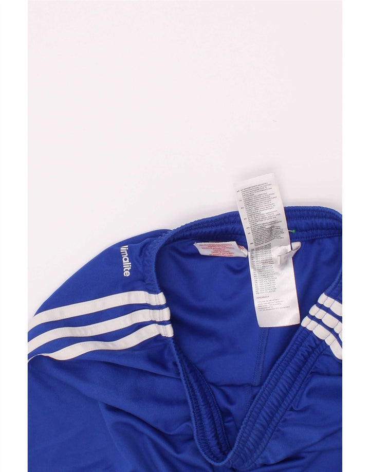 Pantaloni scurți sport adidas Climalite pentru băieți 11-12 ani poliester albastru
