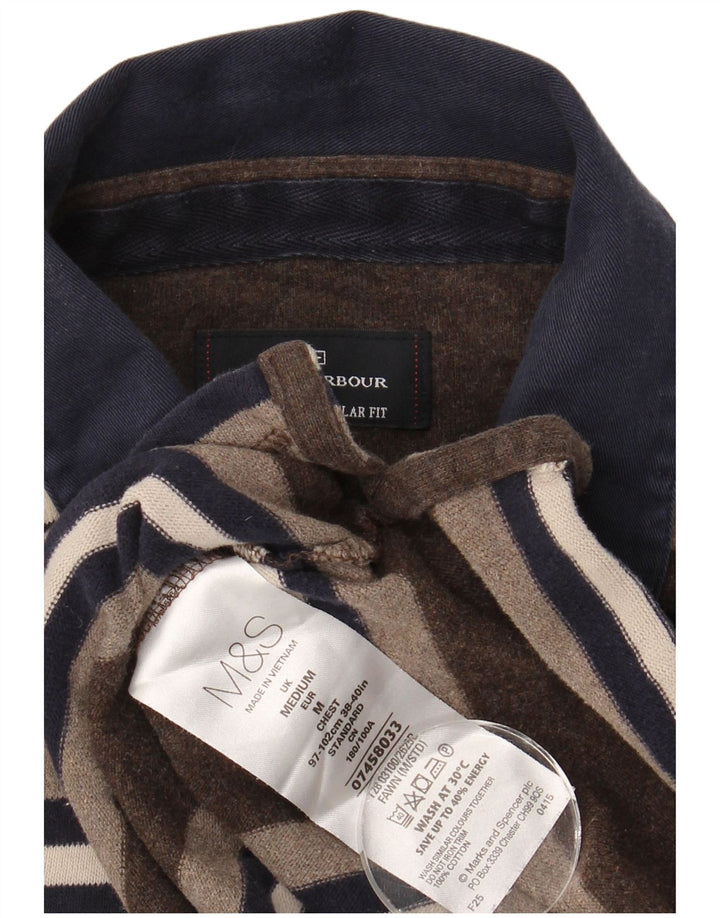 Tricou polo rugby cu mânecă lungă pentru bărbați Marks & Spencer, maro mediu