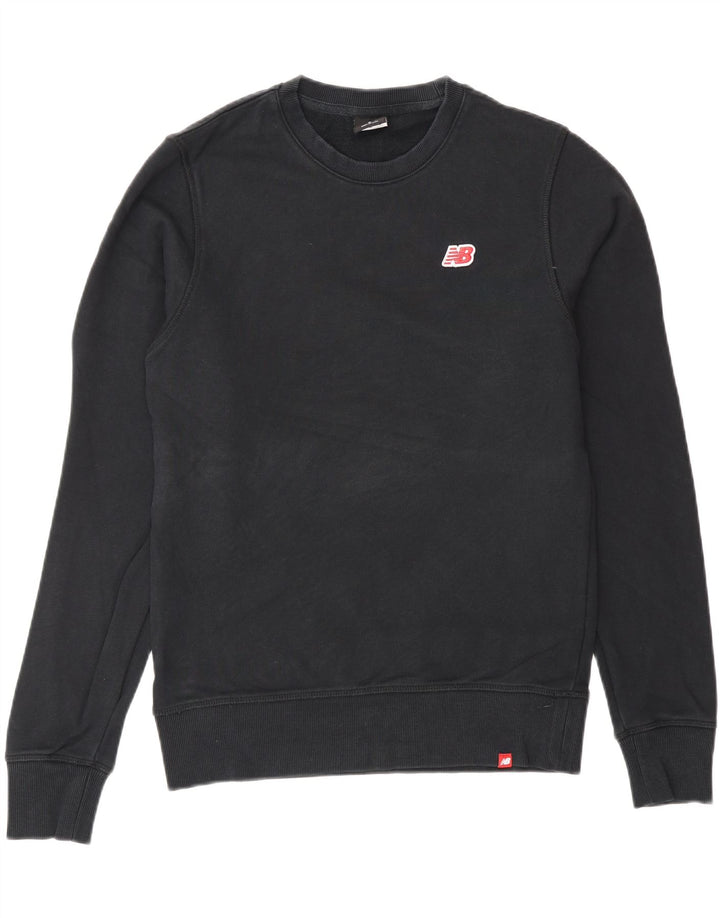 Hanorac pentru bărbați New Balance Jumper mic, negru, bumbac