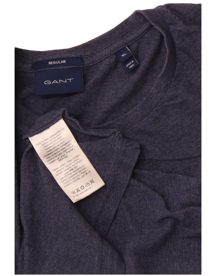 GANT Tricou obișnuit pentru bărbați Top XL Bumbac bleumarin