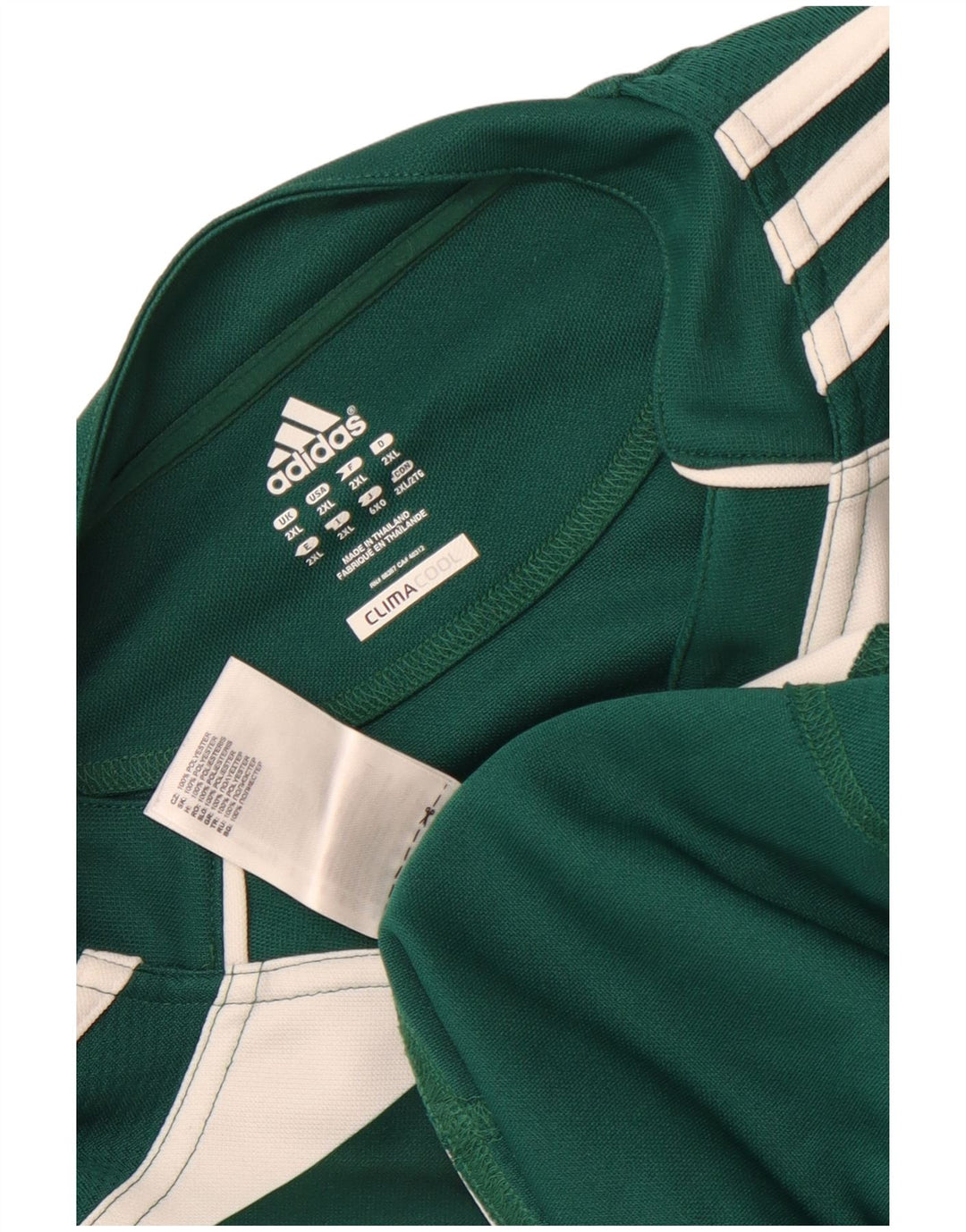 Tricou Adidas Climacool pentru bărbați Top 2XL Poliester cu dungi verzi