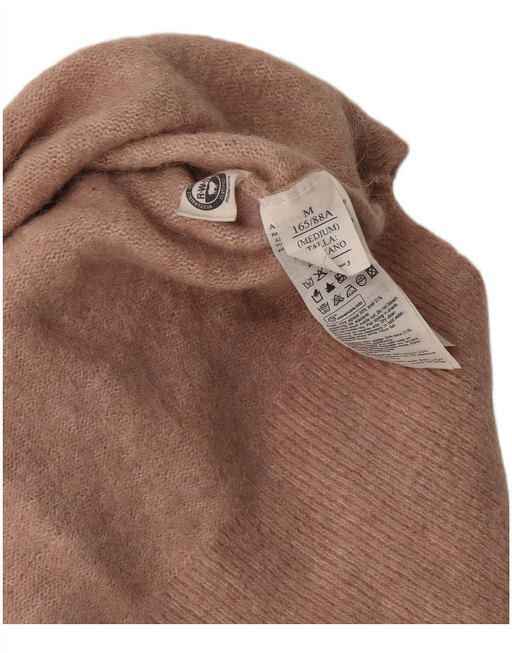 ALL SAINTS Pulover crop pentru femei cu gâtul barca UK 14 Roz mediu