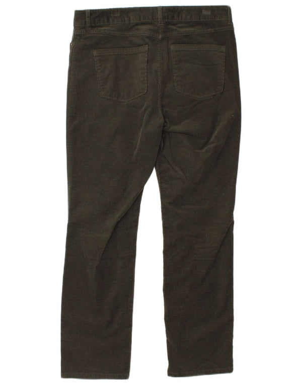 Pantaloni drepti din velur pentru femei Marks & Spencer UK 14 Large W32 L28 Maro