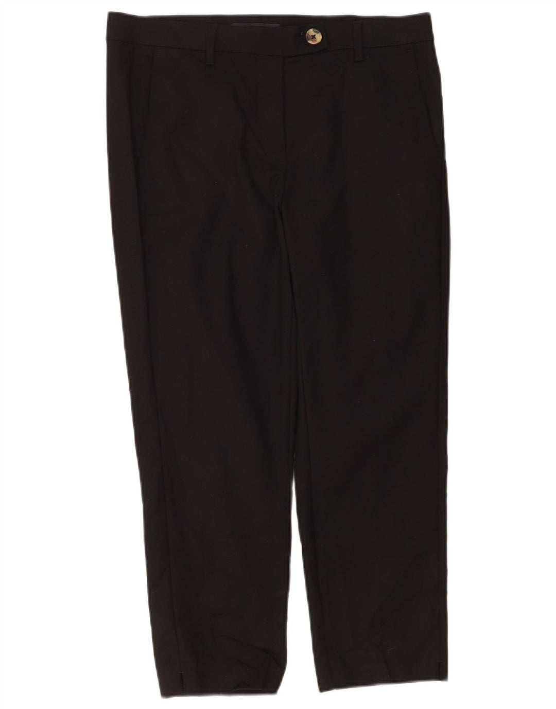Pantaloni tăiați pentru femei Marks & Spencer UK 12 Medium W30 L24 Negru