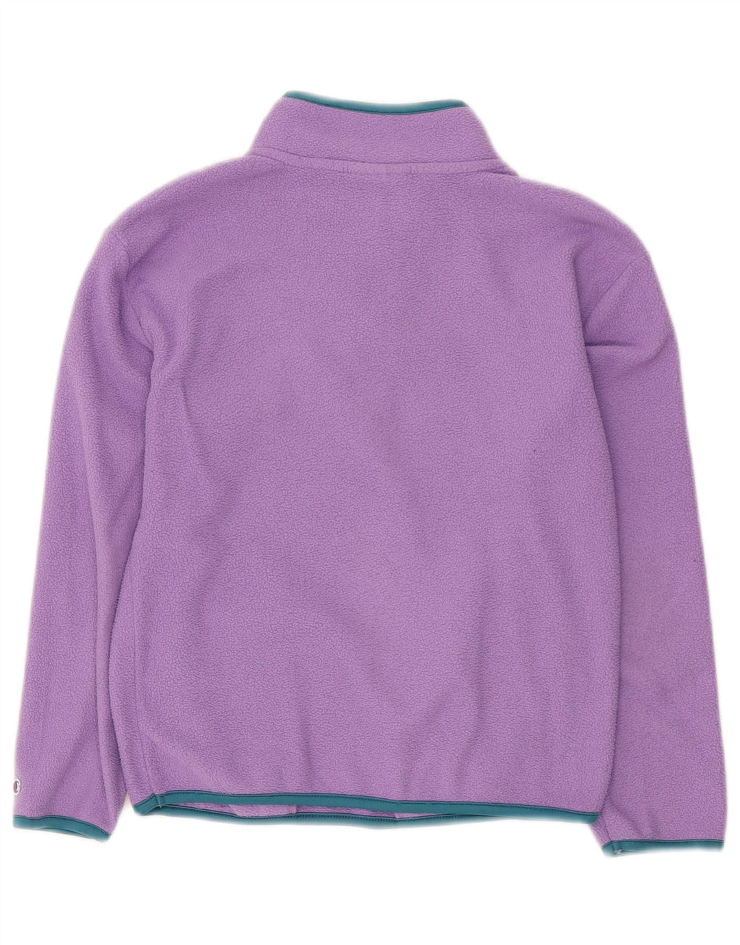 Pulover pentru fete CHAMPION, cu fermoar, decolteu, fleece, 10-11 ani, poliester violet mediu